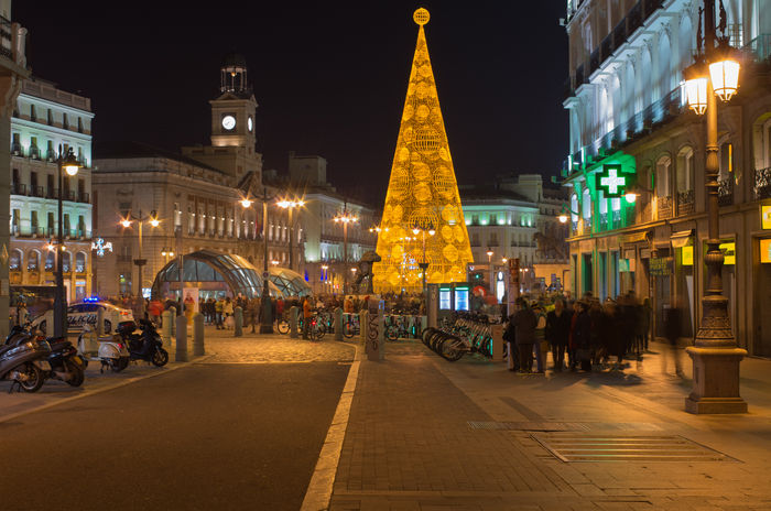 Новогодняя елка на площади Соль с Мадриде