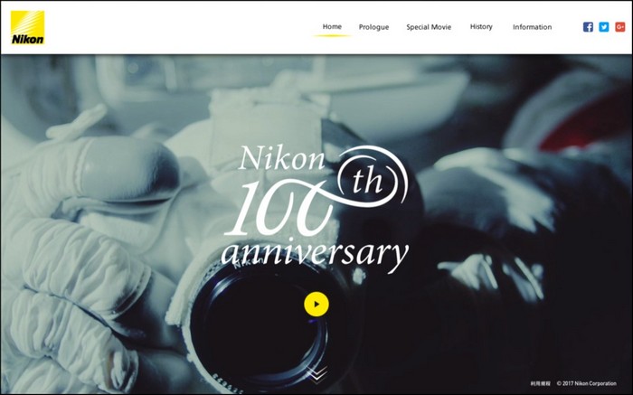 юбилейный сайт Nikon