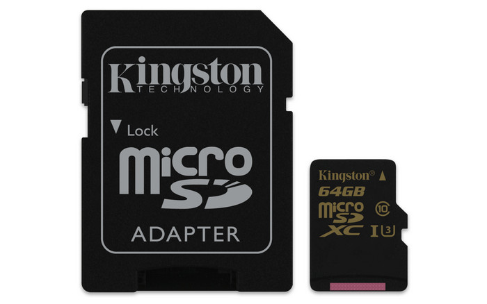 Kingston Gold microSD UHS-I Speed Class 3 (U3)
