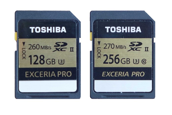 Toshiba EXCERIA™ PRO SD N101 128 Гб и N501 256 Гб