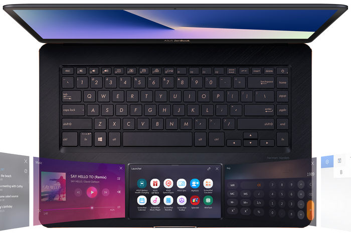 Представлены ASUS ZenBook Pro 15 (UX580) и ZenBook Pro 14 (UX480) с дополнительным дисплеем ScreenPad