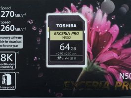 Toshiba EXCERIA™ PRO M502 64 ГБ мин